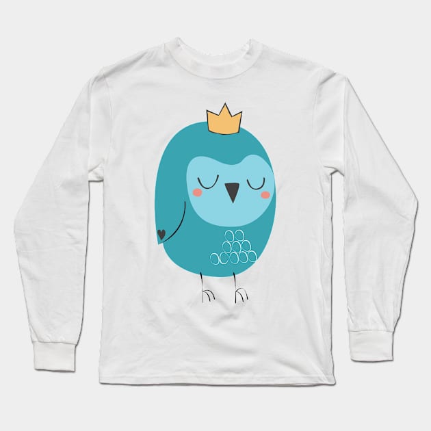 The owl king Long Sleeve T-Shirt by spaghettis